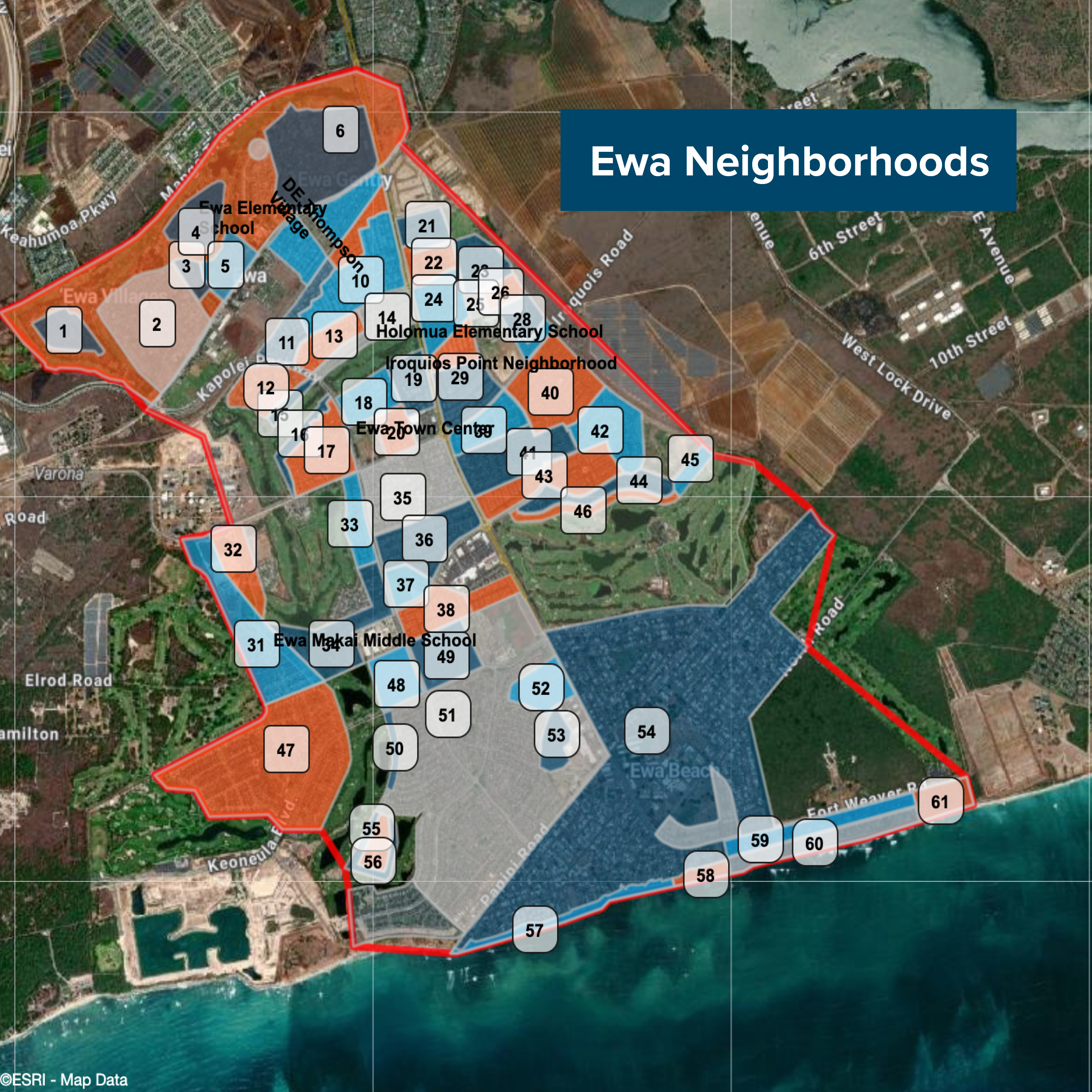 Ewa map